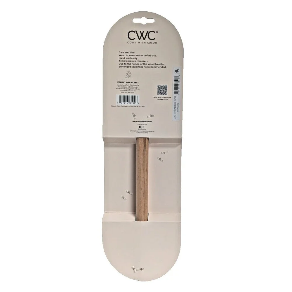 CWC Cook with Color Peacock Spatula Bird Cooke Cutter 12-in Silicone Wood Metal